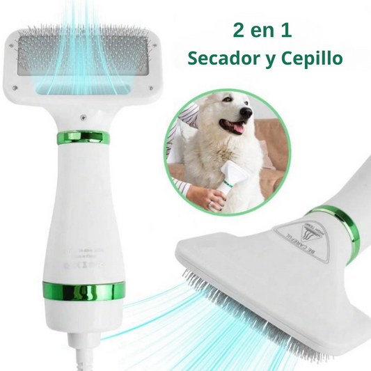 PEINE SECADOR ELÉTRICO PARA MASCOTAS (2 EN 1)